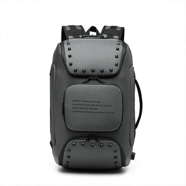 mochila antirrobo grande gris